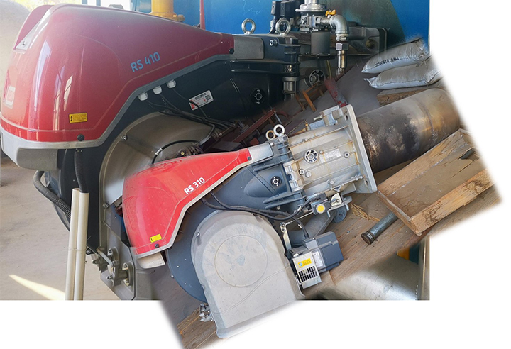 Low nitrogen technical renovation of natural gas boilers
